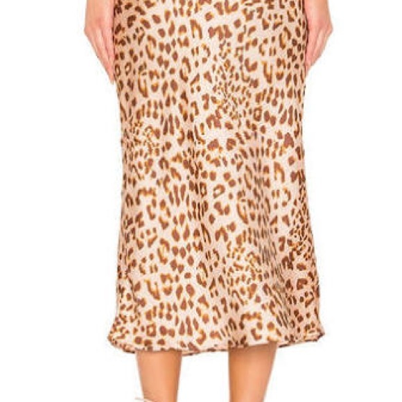 Free People Leopard Print Midi Skirt - Picture 2 of 7